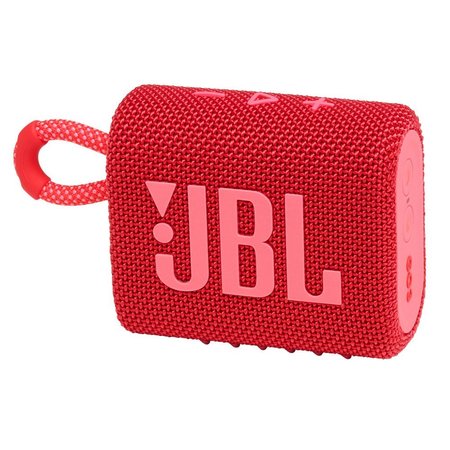 JBL Go 3 Waterproof Bluetooth Speaker, Red JBLGO3REDAM